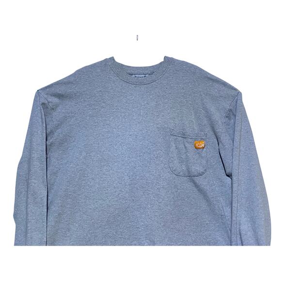 Titicaca Pocket Shirt Men's Size XXL Long Sleeve Gray Heavyweight - Picture 3 of 7